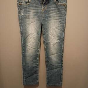 Paris Blues Skinny Jeans Size 11 Low Rise Whiskered...